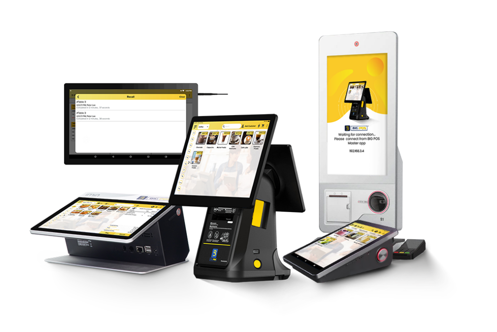 application and devices used for POS system